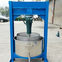 Presse manuelle multifonctionnelle pour noix d'arachide saindoux Presse à huile en acier inoxydable avec moteur à noyau Presse à miel, fruits et légumes