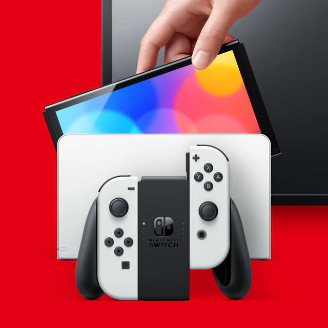 2025 Version Brand New Original Switch OLED Console-Neon Blue/Neon Red Unopened for Private Mold White