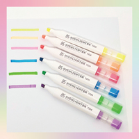 Ensemble de stylos surligneurs Bestationery, rose, uniques, mignons, à encre à base d'eau, pour écriture personnalisée avec logo, articles de papeterie chinois promotionnels