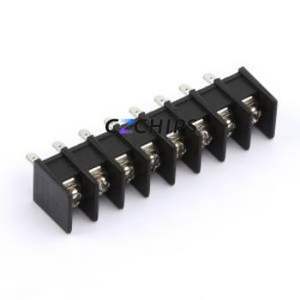 MX25H-7.62-08P-BK01-Cu-S-A Barrier Terminal Block Through hole Component (THT),P=7.62mm Connector Two Sides 7.62mm 1x8P 8P - Product Image 1