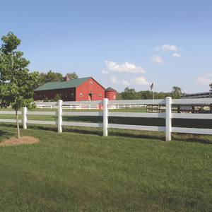 Clôture en plastique pour ranch, clôture pour ferme équestre, clôture rurale, poteaux et rampes - Product Image 2