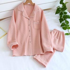 Custom Winter Ladies 100 Cotton <strong>Pyjamas</strong> Women Two Piece Shirts and Pants <strong>Matching</strong> for <strong>Couple</strong> - Product Image 3