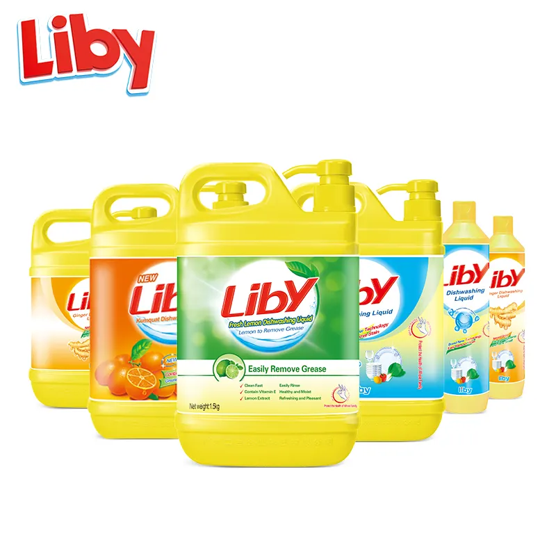 Liby OEM Vegetal Lavagem Líquido 500g Eco-friendly Detergente Dish Washer Líquido Frutas E Legumes Para Restaurantes