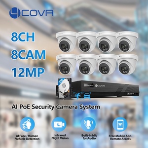4COVR 8 <span class=keywords><strong>Telecamere</strong></span> 12MP <span class=keywords><strong>Sistema</strong></span> <span class=keywords><strong>di</strong></span> Sicurezza per Interni ed Esterni, NVR Cablato PoE a 8 Canali <span class=keywords><strong>con</strong></span> Accesso Remoto e Rilevamento Movimento per Videosorveglianza - Product Image 2