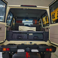 Kits d'intérieur arrière tout-terrain 4x4 personnalisés, boîte à outils à double tiroir pour camion, système de rangement pour SUV, métal robuste