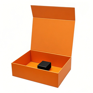 Caja de Regalo de Joyería de Cartón Rígido Biodegradable de Lujo, Hecha a Mano, con Cierre Magnético, Cinta Decorativa, Tamaño y Color Personalizables, con Relieve - Product Image 2