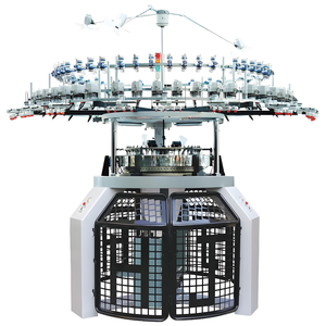 เครื่องถักไหมพรมวงกลมแบบคอมพิวเตอร์เต็มรูปแบบ รุ่นพิเศษ ฟังก์ชั่นพิเศษ สามราง พร้อมระบบถักเส้นใยและมอเตอร์ - Product Image 1