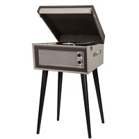 Lecteur de vinyle rétro Gramophone professionnel en vinyle lp avec jambes