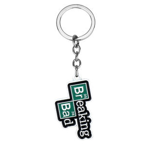 Llavero de <span class=keywords><strong>Breaking</strong></span> <span class=keywords><strong>Bad</strong></span> con Símbolo Químico, Máscara de Heisenberg, Colgante de Cosplay de <span class=keywords><strong>Walter</strong></span>, Llavero de Metal Esmaltado - Product Image 2