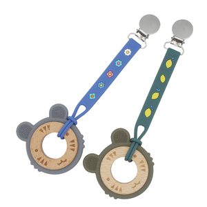 Am azon perline in Silicone fai da te supporto per ciuccio per bambini all'ingrosso Clip per ciuccio Logo Laser Standard BPA Free Silicone <span class=keywords><strong>Baby</strong></span> massaggiagengive giocattoli - Product Image 5