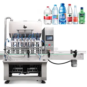 Servo Motor Sauce Ghee Glass Cleaner Piston Honey Garlic Paste Automatic Quantitative Bottles Filling Machine