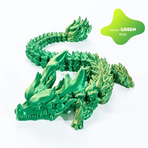 Feeron Serpiente Mítica Dragón Impreso en 3D PLA Degradado Púrpura/Azul Articulado Flexible Duradero Juguete de Moda Personalizado - Product Image 4