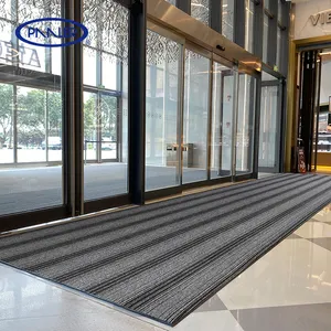 Commercial Use Customized Logo Durable PET PVC Anti-UV Waterproof Floor Mats Rugs Carpet Flooring Roll Door Matting