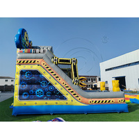 Nouveautés Offre Spéciale Toboggan Gonflable Sec Double Voie MICO Robot Bouncer en PVC Capacité 300-500kg Léger Château Gonflable Garantie 3 Ans