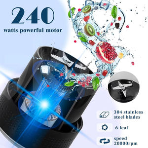 Venta al por mayor personal USB de acero inoxidable 6 cuchillas de gran capacidad portátil recargable licuadora mezclador exprimidor botella - Product Image 4