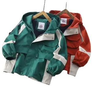 Herbst und Winter Kinder outdoor winddicht Reißverschlussjacke Mantel für Jungen Oberbekleidung