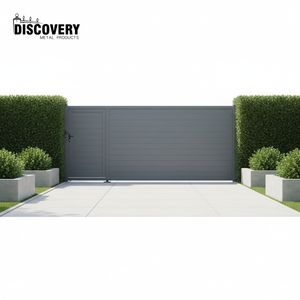 Portail coulissant en aluminium de 6 pieds, moderne, écologique et luxueux, avec revêtement en poudre, <span class=keywords><strong>pour</strong></span> <span class=keywords><strong>allée</strong></span> de villa extérieure - Product Image 3