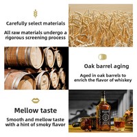 Whisky de Sabor Personalizado 700ml 41% ABV Servicio OEM |   Bebidas Alcohólicas de Whisky |   Whisky al por Mayor para Distribuidores de Bebidas