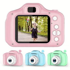 Mini appareil photo numérique pour enfants, dessin animé, 2 pouces, 320x240, photo et vidéo, cadeau pour enfants de 4 à 8 ans, utilisation en extérieur, angle large de 180 degrés, fluide - Product Image 2