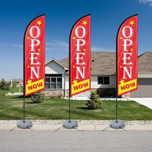 Pequeño MOQ Banner volador al aire libre Promoción Publicidad impresa personalizada Bandera de lágrima de pluma Bandera de playa de lazo de Bali con base cruzada - Product Image 4
