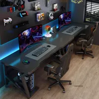 Bureau double pour 2 personnes, idéal pour le télétravail, le gaming et l'étude – Vente directe usine, OEM, ODM, tailles personnalisées, commandes en gros