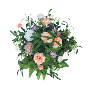 Arreglo Floral de Seda en Maceta con Plantas Verdes, Estilo Bosque, para Bodas y Exteriores, Simulación de Camino, Arte Floral, 65x50cm - Product Image 1
