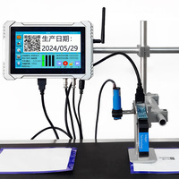 Impresora de inyección de tinta de impresión por lotes, número de serie de código QR con fecha de caducidad variable de 12,7mm