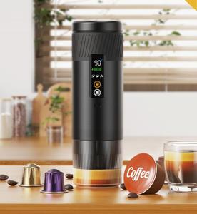 Nueva Cafetera Espresso Portátil con Pantalla LED, Autocalentamiento, Funciona con Batería, para Viajes, Campamentos, Gimnasio, con Logotipo Personalizado - Product Image 1