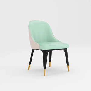 Silla de Salón Moderna Nórdica de Piel Sintética con Patas de Madera para Uso en Hoteles, Venta al Por Mayor - Product Image 3