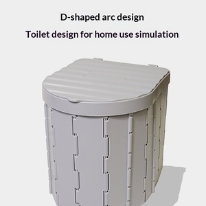 Toilettes pliables pour véhicule, extérieur, ABS, étanches, anti-odeurs, petites, pour le <span class=keywords><strong>camping</strong></span> en voiture, adultes, enfants, usage d'urgence - Product Image 4