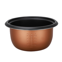 Cuisinière à riz électrique antiadhésive en vrac avec fonction vapeur 2L/4L avec tasse à mesurer pour usage domestique et petit bureau