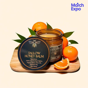 Baume au suif et au <span class=keywords><strong>miel</strong></span> bio, beurre corporel naturel hydratant, crème visage anti-âge, revitalisant nourrissant <span class=keywords><strong>pour</strong></span> tous types de <span class=keywords><strong>peau</strong></span> - Product Image 2