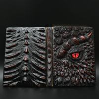 Carnet de notes A5 en résine 3D gravée Lava Magic Dragon, format voyage, 7 couleurs, idéal pour les joueurs de jeux de table