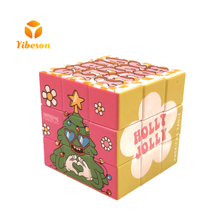 Màu Sắc Vui Mô Hình UV In Ấn <span class=keywords><strong>6</strong></span> Bên ABS Nhựa Xoay Cubes Tùy Chỉnh Hình Ảnh Câu Đố 3X3 Ma Thuật <span class=keywords><strong>Cube</strong></span> - Product Image 1