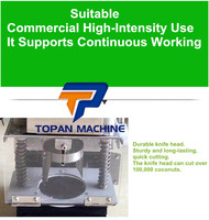 Jonge Kokosnoot Top Opener Groene Kokosnoot Opening Machine Kokosnoot Snijmachine