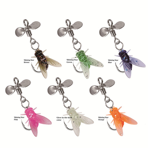 เบ็ดตกปลาขนาดเล็กแบบมีใบพัดดัดแปลงใบมีดหมุนแบบอ่อนเหมาะสำหรับปลาแมนดารินปลาจีน - Product Image 3