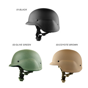 Casque tactique PE M88 de qualité IIIA en UHMWPE ou aramide pour la protection de la tête en vert olive/noir/marron coyote - Product Image 6