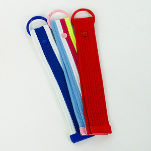 Factory Direct Durable Key Ring Holder Machine-Woven Rectangle Keychain <b>Lanyard</b> With Customized Logo - Product Image 4