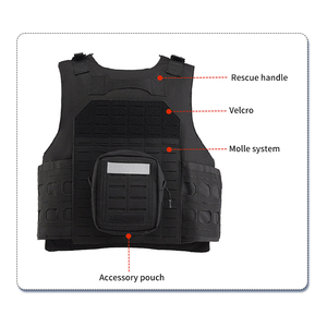 SIVI セキュリティベスト 迷彩 タクティカルプレートキャリアベスト 多機能タクティカルベスト クイックリリース - Product Image 2