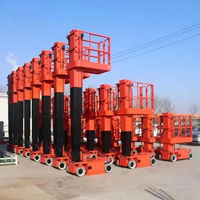 Équipement de grue élévatrice à plate-forme élévatrice rétractable mobile légère à manchon automoteur