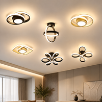 Luminaire de plafond moderne minimaliste pour chambre à coucher et salon, style contemporain canadien, décoration intérieure, lampe de plafond LED ronde