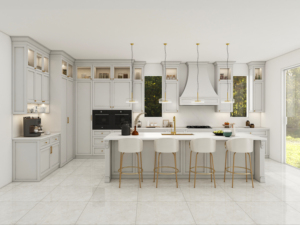 Nouvelle Arrivée 2026 : Cuisine de Luxe Blanc Ivoire avec Îlot, Conception Ouverte et Personnalisée - Product Image 6