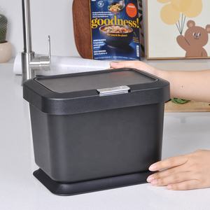 Bidone del Compost per cucina da 1.32 galloni pattumiera con coperchio sigillato secchio per rifiuti alimentari per ripiano o sotto il lavandino bidone della spazzatura al coperto - Product Image 5