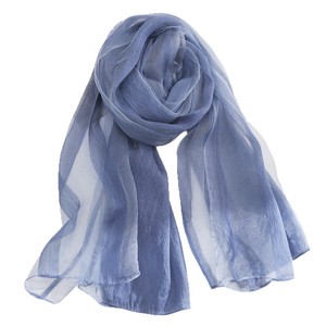 Écharpe en Soie de Mûrier Couleur Unie, Vente en Gros Usine, Douce, Respirante, Effet Ondulé, Haut de Gamme, Soie Véritable pour Femme, Élégante, Quotidienne, Extérieur - Product Image 5