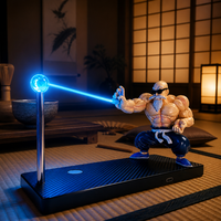 Lampe LED Nuit Magique Anime Master Action Figure, Boule d'Énergie Magnétique, Décoration d'Ambiance de Chambre et de Bureau, Cadeau