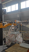 Robot de dépalettisation industriel pour sacs tissés, équipement automatique de déstockage pour lignes de production de farine, sucre et poudres chimiques