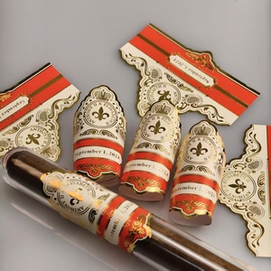 Etiquetas Personalizadas para Cigarros, Anillos con Estampado en Relieve de Lámina Dorada, Pegatinas Holográficas, Anillos para Cigarros, Empaquetado - Product Image 3