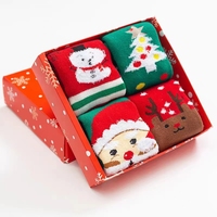 Vente en gros de chaussettes de Noël amusantes et colorées personnalisées