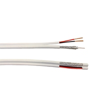 Câble Coaxial Étanche RG59 pour Messagerie, Bobine de 200m, Double Blindage PVC, pour Extérieur, CCS 75 Ohm, Faible Perte