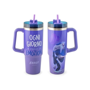 Tazza termica in acciaio inossidabile Ennui da 0,9 litri con cannuccia per l'uso quotidiano - Product Image 1